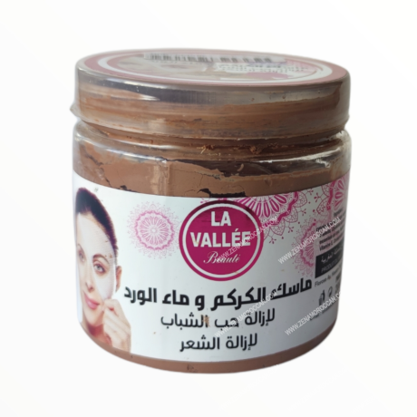 Curcuma and rose water face mask