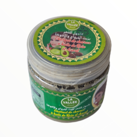 Hair ghasoul with castor oil and avocado 