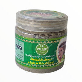Hair ghasoul with castor oil and avocado 