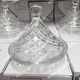4 x Moroccan serving glass tagine 