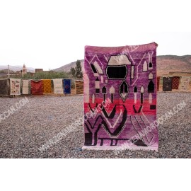 Moroccan Berber Pink Rug 