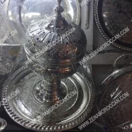 Moroccan Luxurious Handmade Silver Incense Burner 