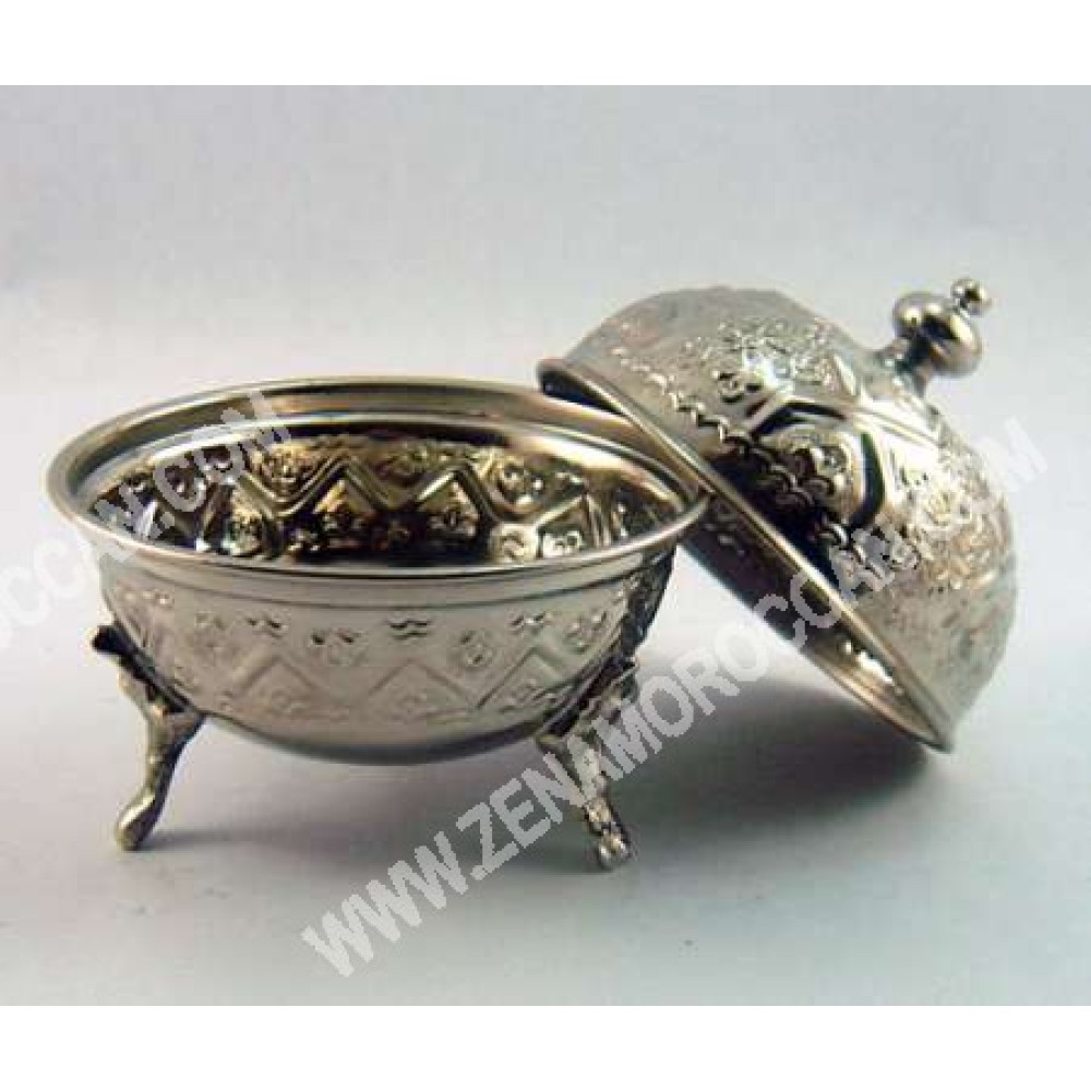 Moroccan Silver Sugar Bowl