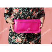 Moroccan Leather Wallet Women's pink