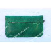 Moroccan Leather Wallet Women's green