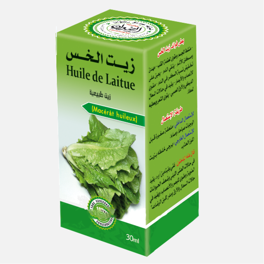 Lettuce oil for hair and skin