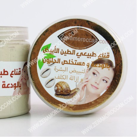 Natural White Mask with Ouadaa and escargot