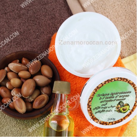 lotion cream with argan oil and avocado oil