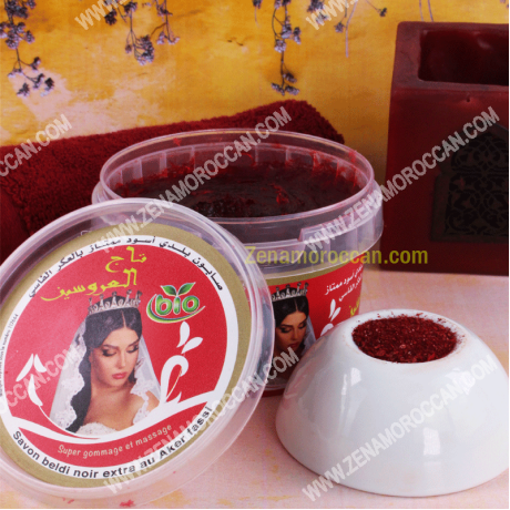 Black soap for peeling with Aker Fasi