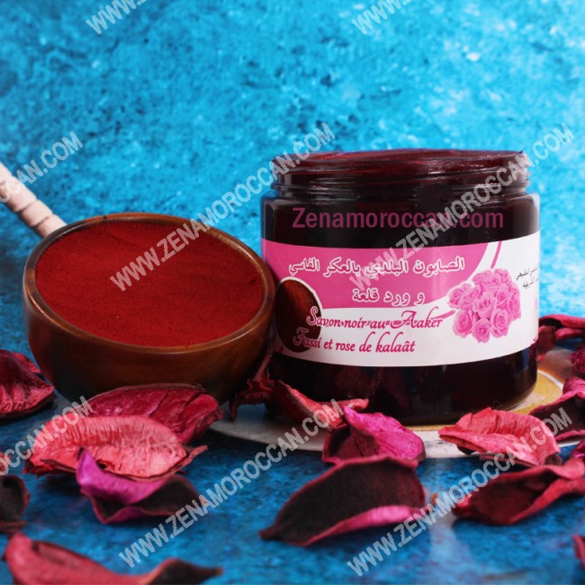 MOROCCAN SOAP WITH ROSE AND AKER FASSI