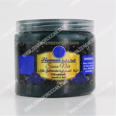 Moroccan soap with blue nila sahraouia