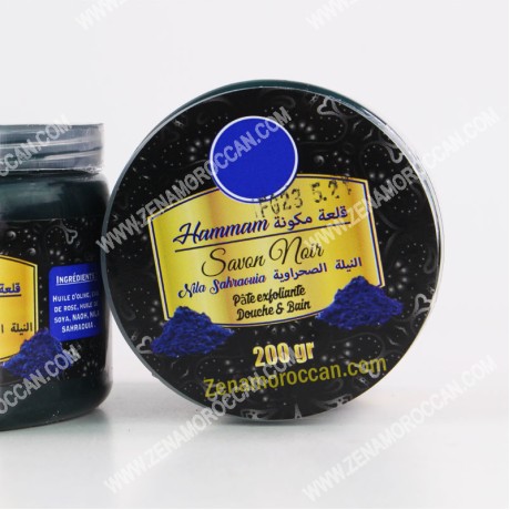 Moroccan soap with blue nila sahraouia