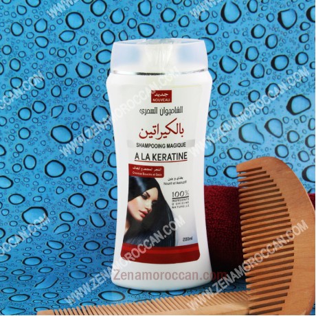 Natural shampoo with keratin