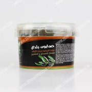 Black soap for peeling with olive oil and argan oil