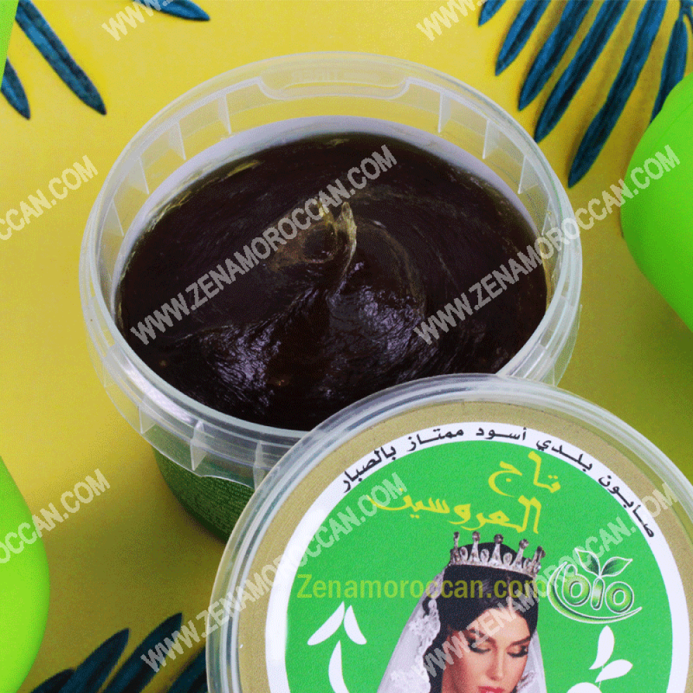 Black soap Beldi for peeling with Aloe Vera