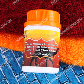 Massage cream with a camel hump 