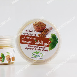 Fenugreek cream to enlarge the cheeks 