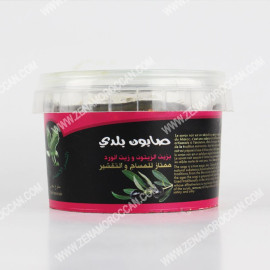 Moroccan Black soap for peeling with olive oil and rose oil 