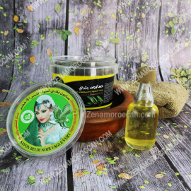 Black soap for peeling with olive oil-lemon extract 